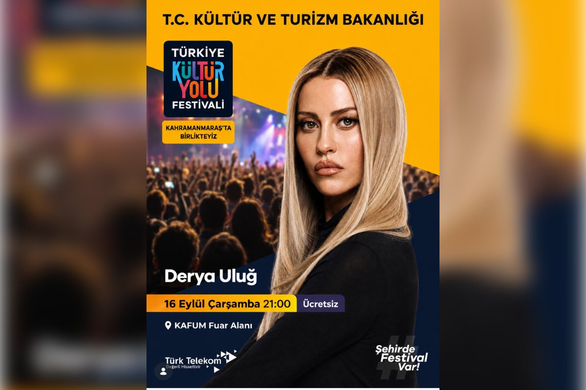 Derya ULUĞ Kahramanmaraş’ta Dinleyicileriyle Buluşacak