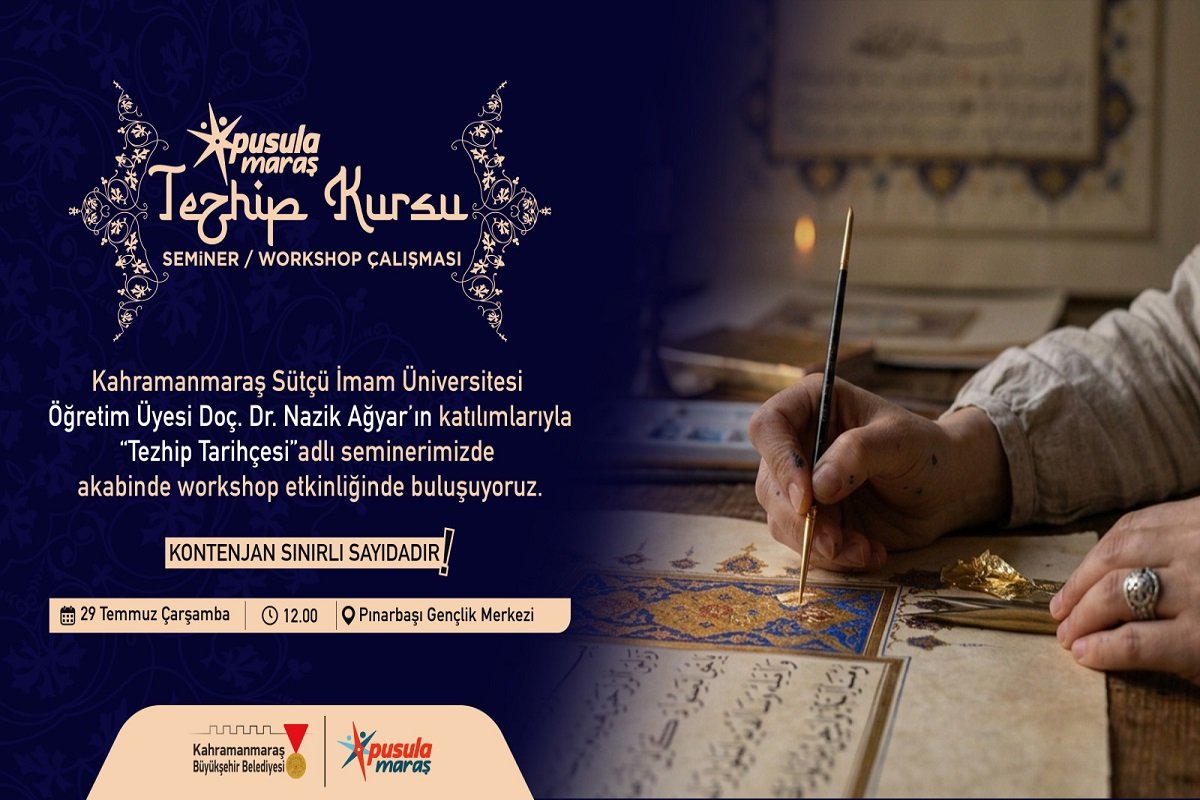 “Tezhip Tarihçesi ve Workshop” etkinliği