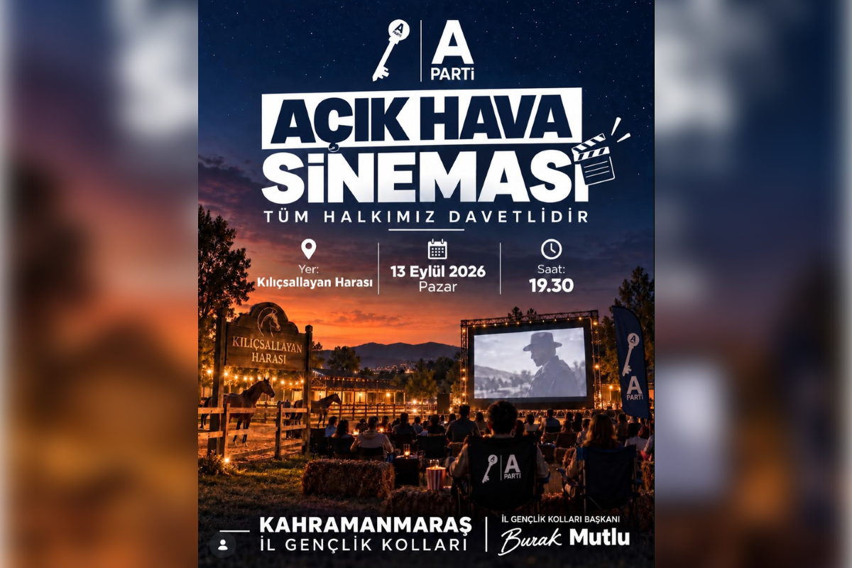 AÇIK HAVA SİNEMASI ETKİNLİĞİNE DAVETLİSİNİZ