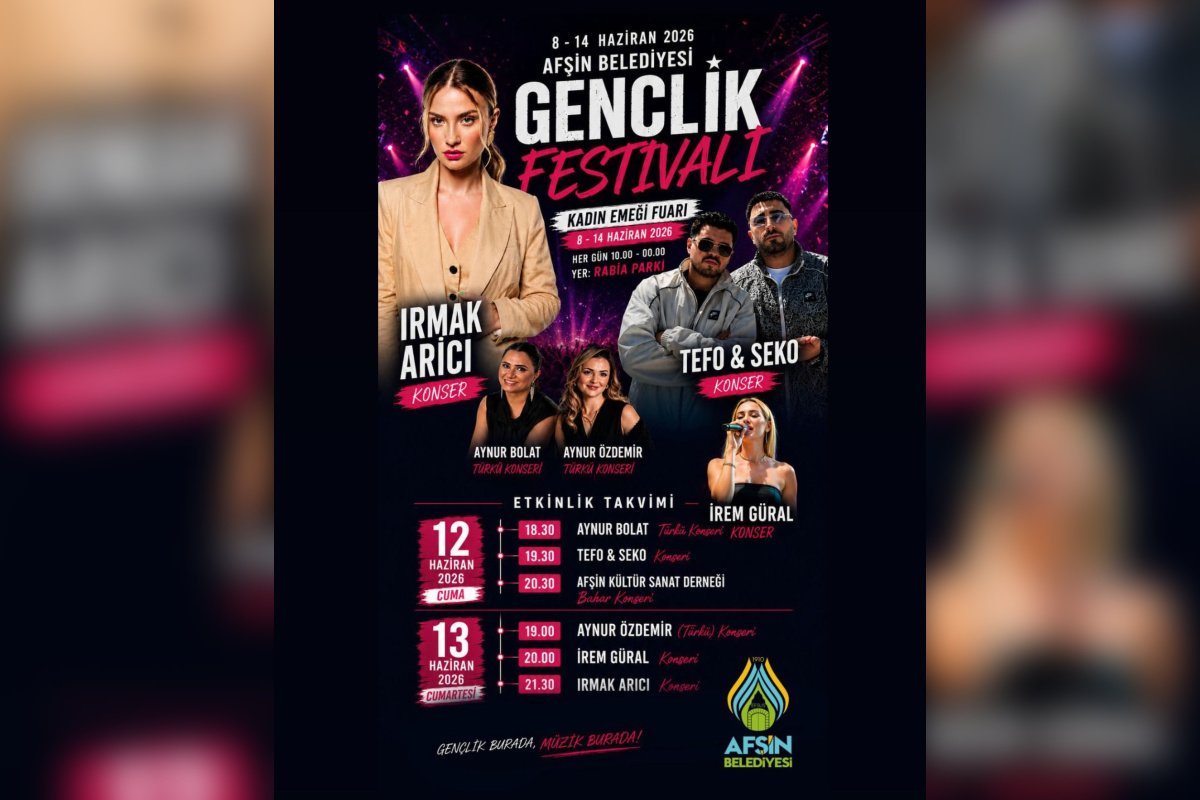 Afşin’de Gençlik Festivali Coşkusu Başlıyor